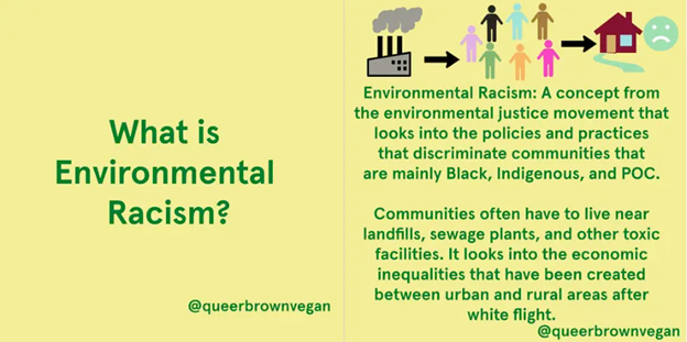 What is Environmental Racism? definition from @queerbrownvegan 