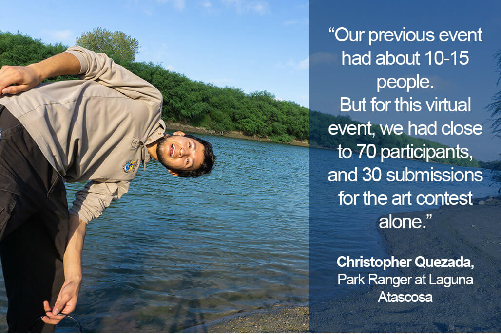 Christopher Quezada is Laguna Atacosa's only park ranger