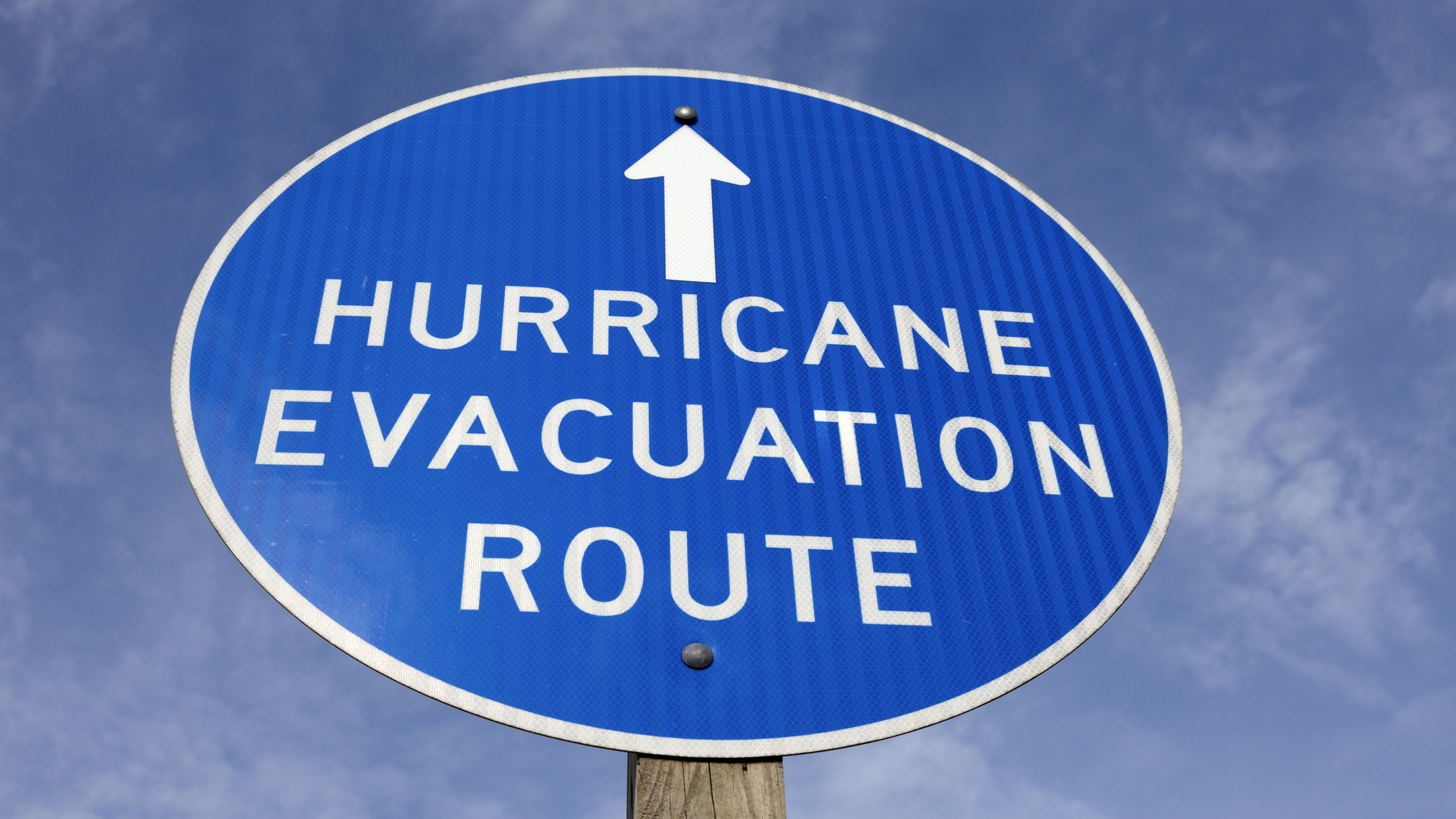 Sign: Hurricane Evacuation Route