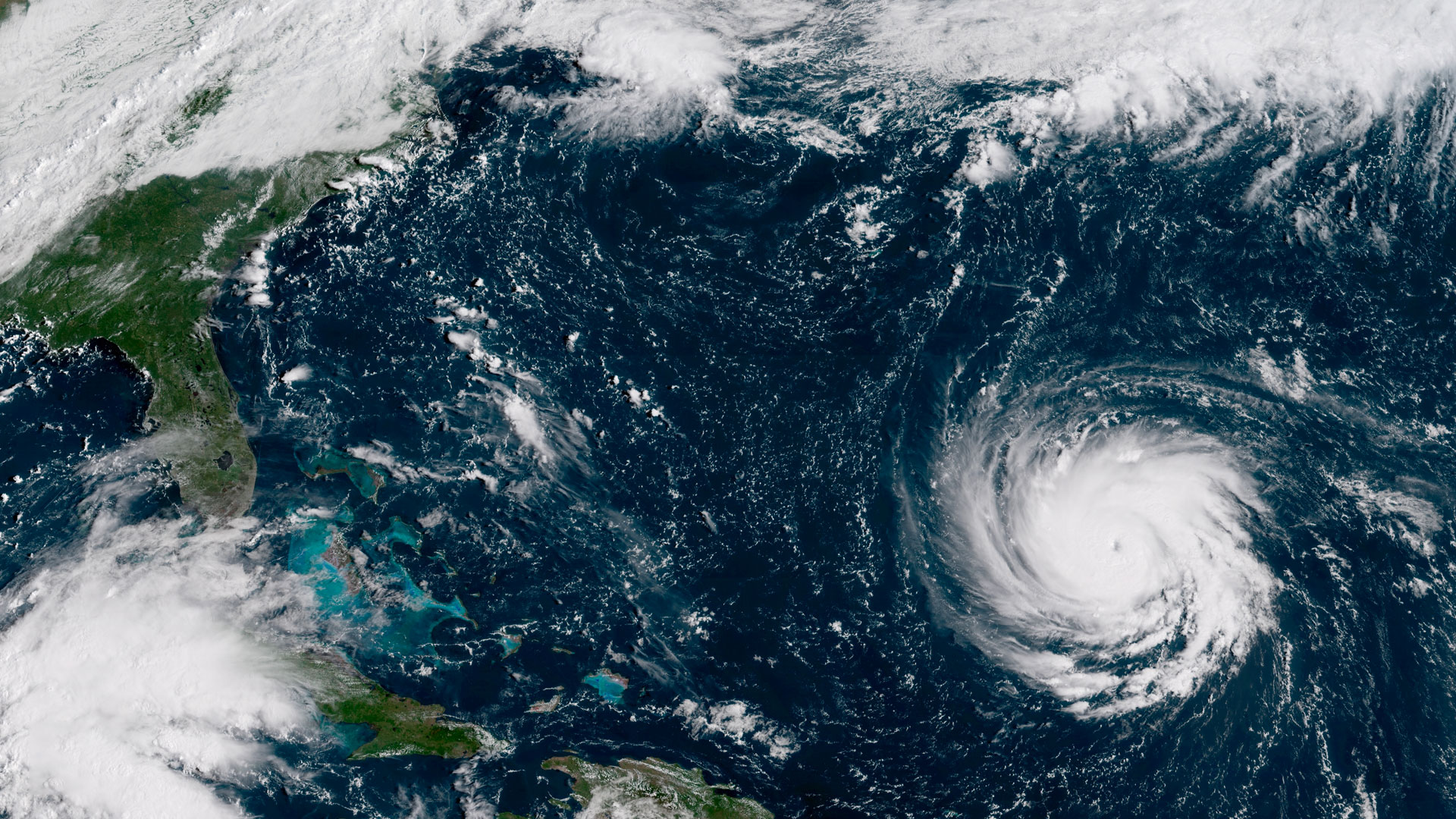 Hurricane Florence approaching the US Coast