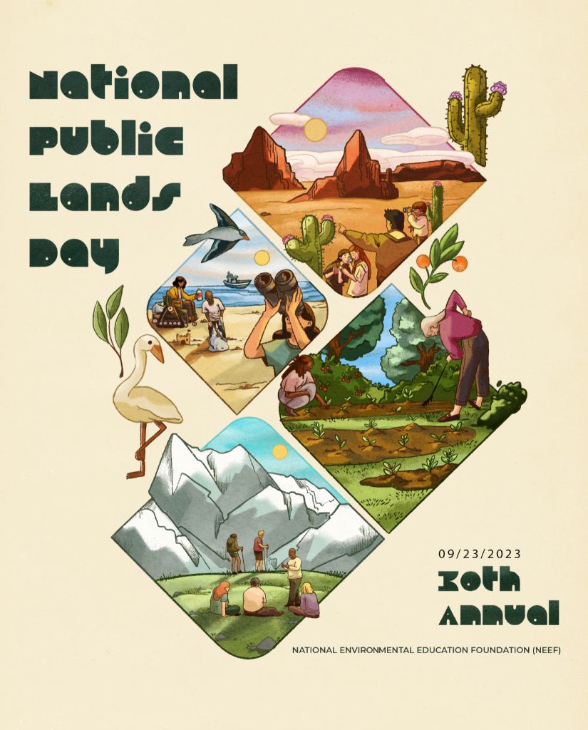National Public Lands Day 30th Annual Illustration Graphic