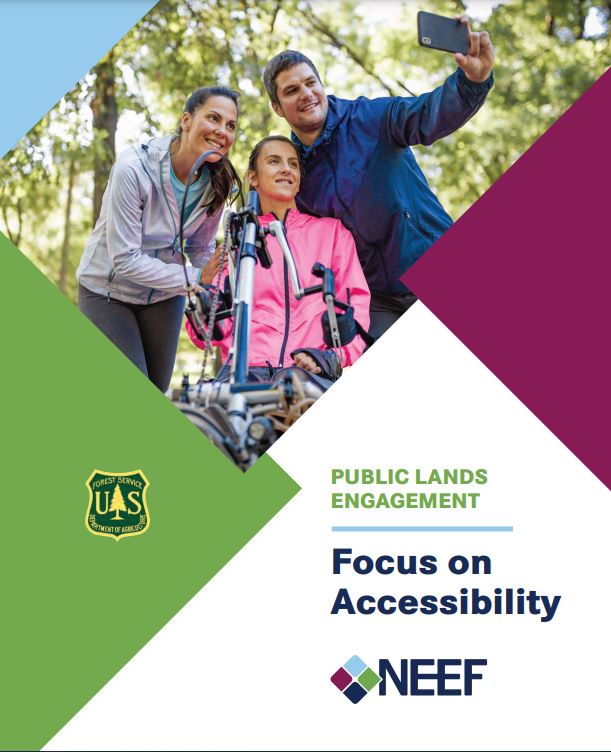 Screenshot of the cover page of NEEF's Public Lands Engagement Guide: A Focus on Accessibility