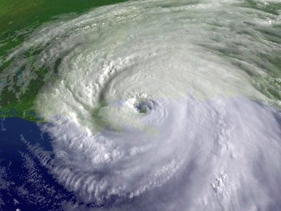 Satellite imagery of Hurricane Katrina