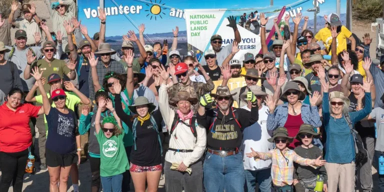 NPLD volunteers pose for a group photo