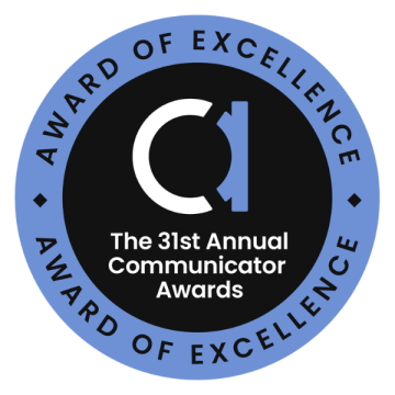 the 31st annual communicator awards award of excellence logo