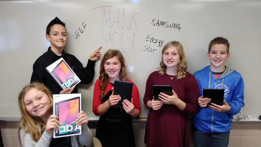Student winners of the Samsung Climate Superstars Challenge!