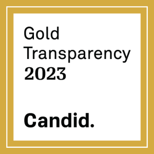 Gold double lined square with Gold Transparency 2023 - Candid written in it in black letters