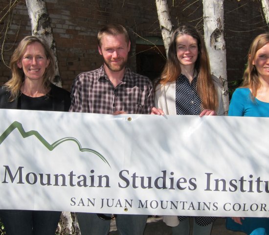 Mountain Studies Institute volunteers at an event